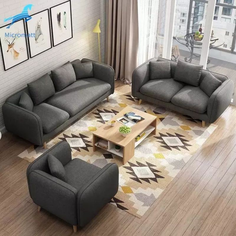 Sofa Minimalis Modern Ruang Tamu / Kursi Ruang Tamu Elegan Mewah Berkualitas Dan Bergaransi Black