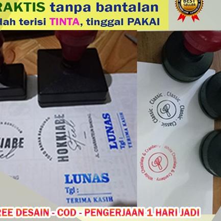 

New - Stempel Custom Otomatis free desain I Stempel LunasStempel Nama