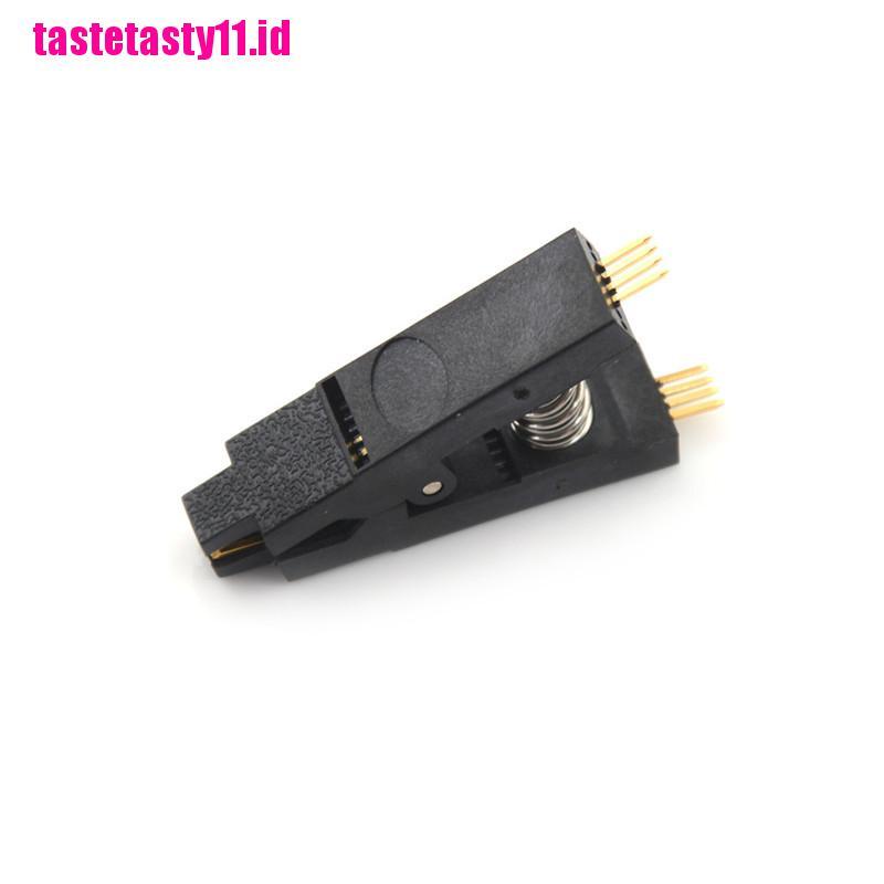 Klip Penguji Programmer SOP8 Pin SOIC8 DIP8 IC Warna Hitam