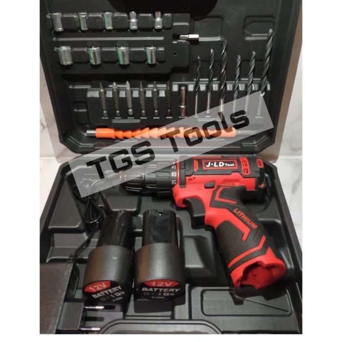 Cordless Drill Battery 12V - Bor Obeng Baterai - Include tool kit -JLD
