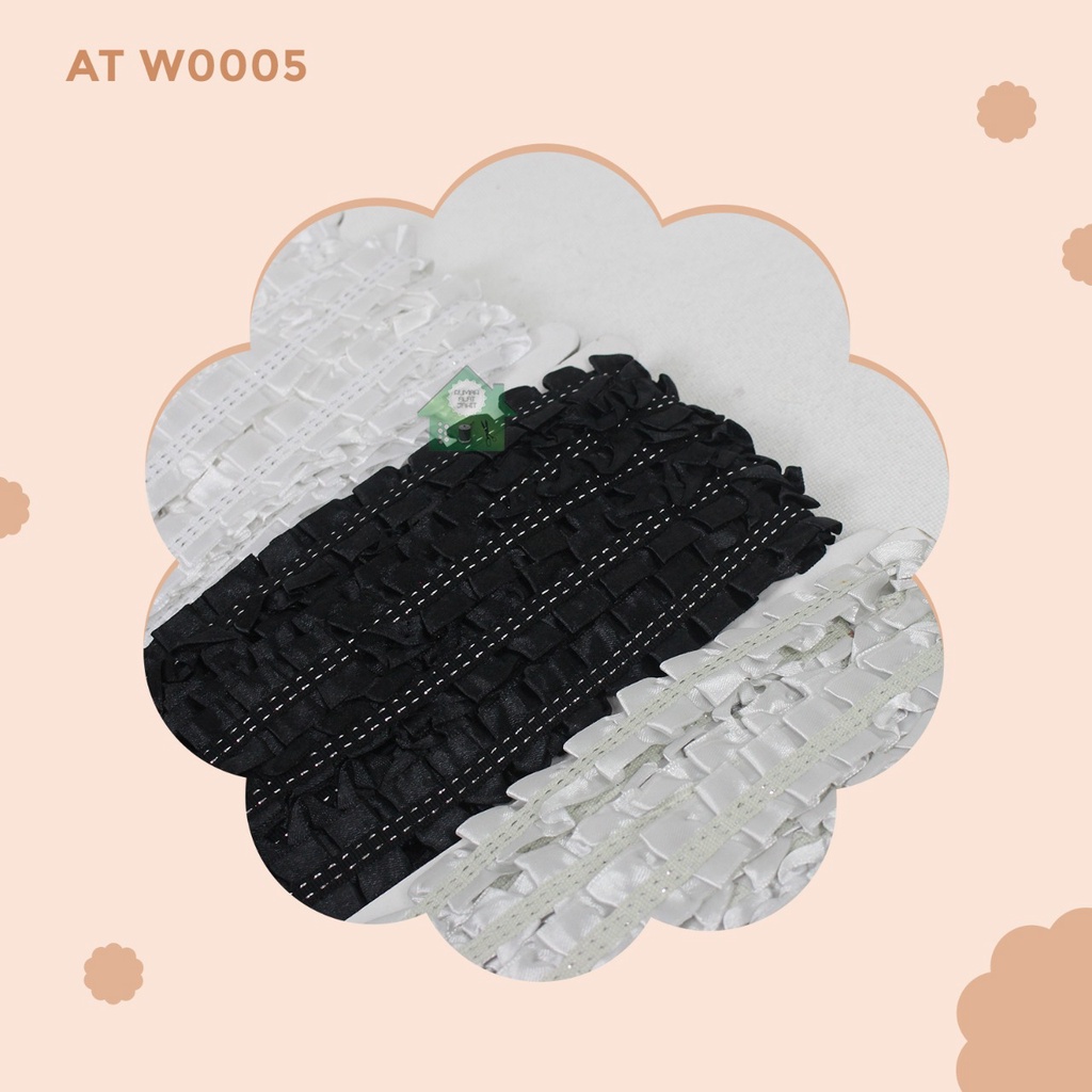 Renda Giper Bordir Baju / Rok Motif Rempel ATW05