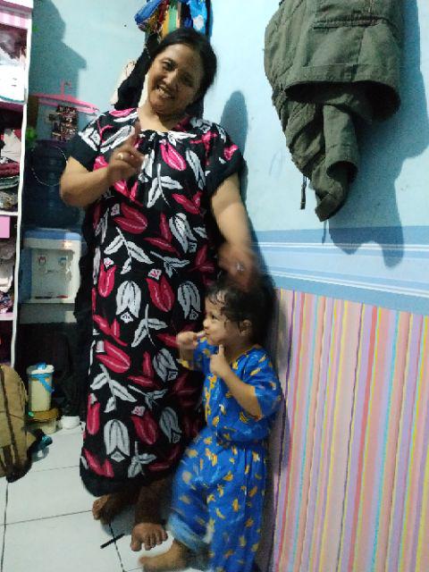 Daster Jumbo Lowo Daun Mas Baju Tidur Wanita Murah Kekinian Batik Pekalongan