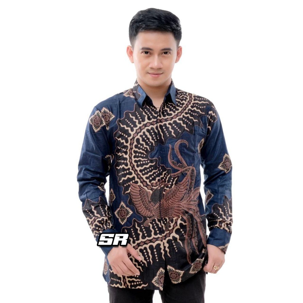 EMHABATIK | COUPLE BATIK TUNIK KEMEJA EMHABATIK BATIK TERLARIS-Pria A