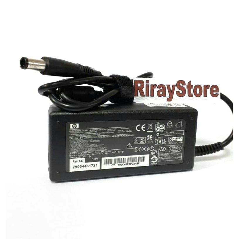 Adaptor Original Laptop Hp Compaq CQ20 CQ35 CQ40 CQ41 CQ42 CQ43 Series 18,5V-3,5A Pin Central