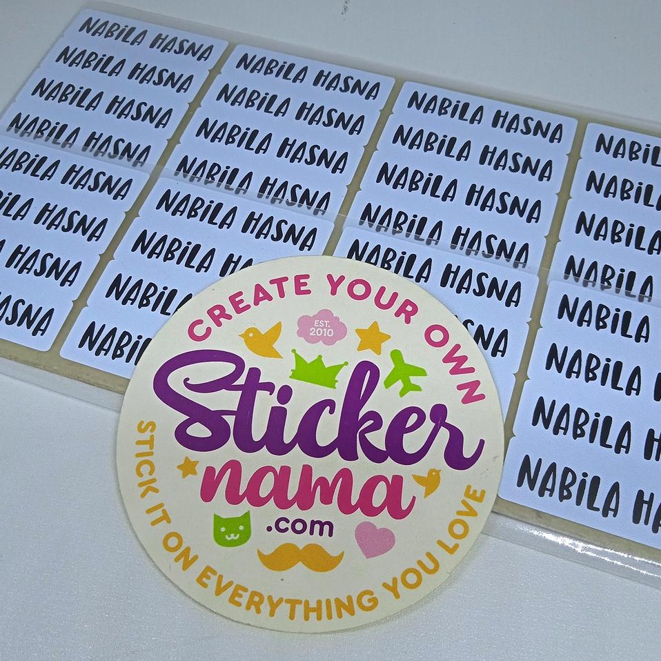 

[PROMO 90T85] Label Nama Baju, Label Nama Kain, Label Setrika, Iron-On Label Polos Ready Stok