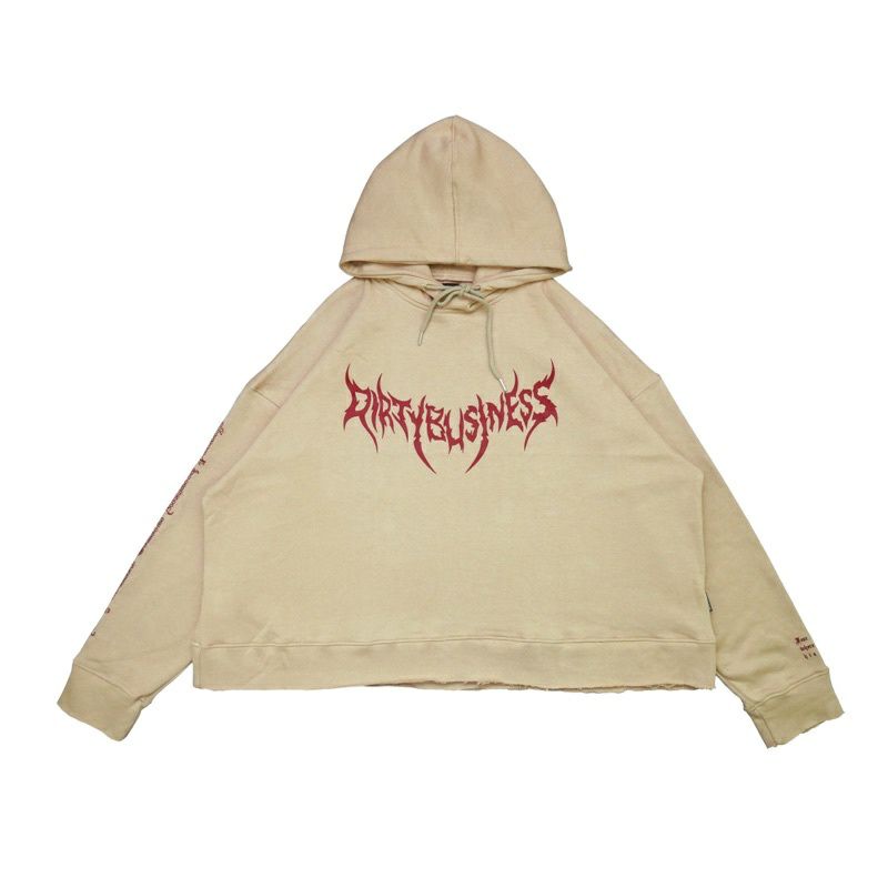 HOODIE CROP OVERSIZE DIRTYBUSINESS (GOD NEVER SLEEP)