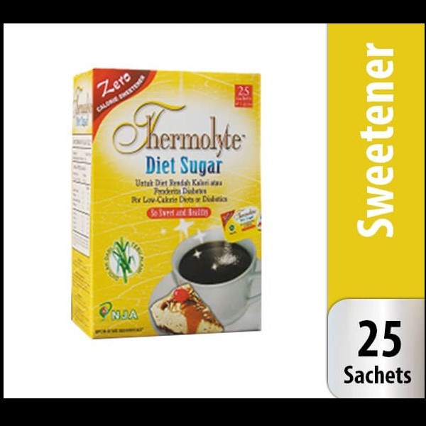 

Krimer- Thermolyte Diet Sugar 25`S / Gula Tanpa Kalori / Gula Diet -Krimer.