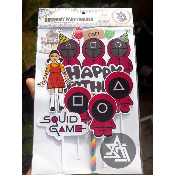

TOPPER KUE KARAKTER SQUIDE game TERMURAH REAL PICTURE