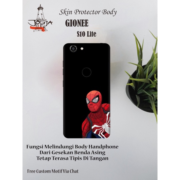 Dapat 2PCS Garskin HP Gionee S10 Lite Motif spider - Free Custom Motif