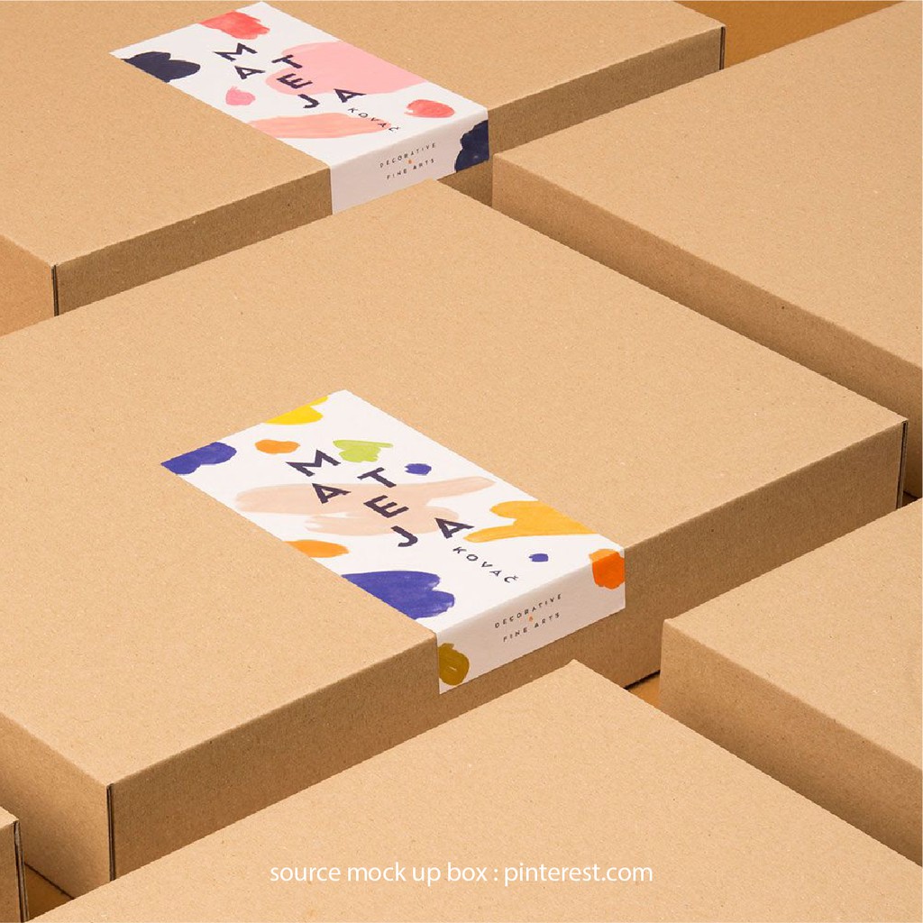 Jual STICKER SEAL BOX STICKER BOX STICKER NAMA CUSTOM ( MIN 60