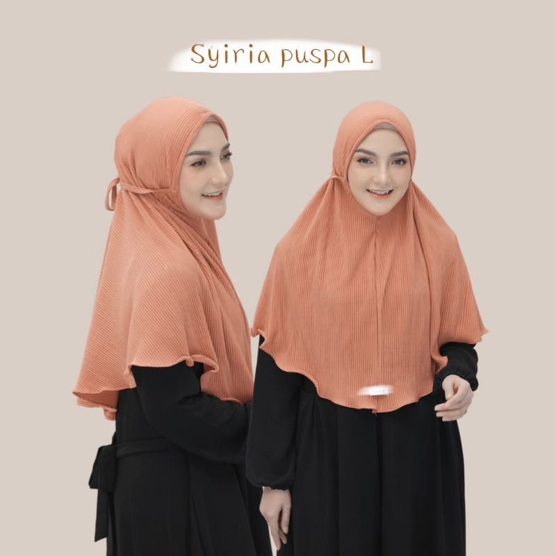 (Ori ATHAYA) SYIRIA PLISKET••Bergo plikset• Hijab instan