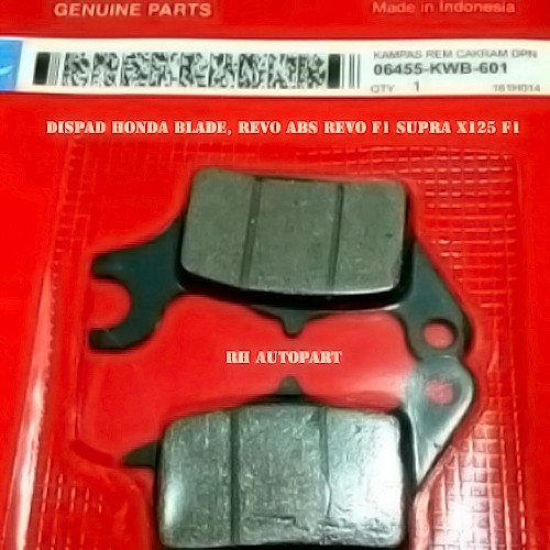 Dispad Kampas Rem Depan Blade / Blade 125 FI Absolute Revo / Revo FI dispad revo dispad blade kwb