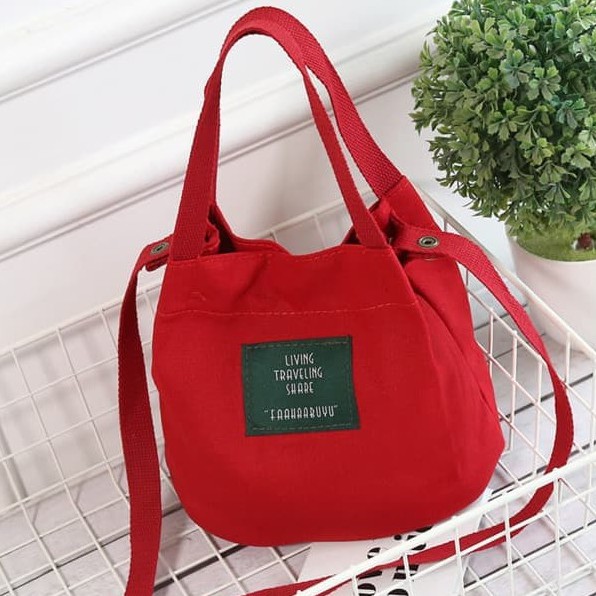 READY SIS BAHAN BERKUALITAS OKE Tas Miniso Solid Color Rectangle Crossbody Bag TERBAIK NEW BAGUS