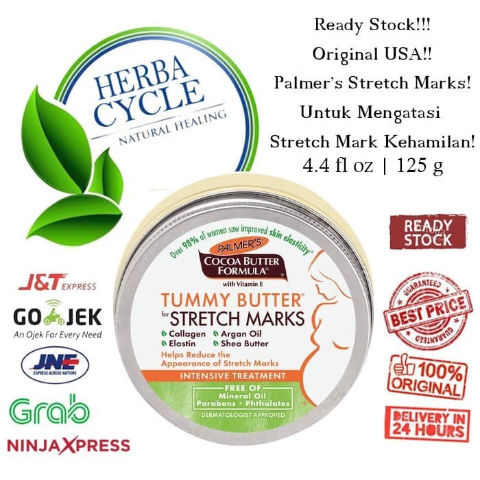 Palmers Tummy Butter 125g Palmer Tummy Cocoa No Selulit Kolagen Vit E