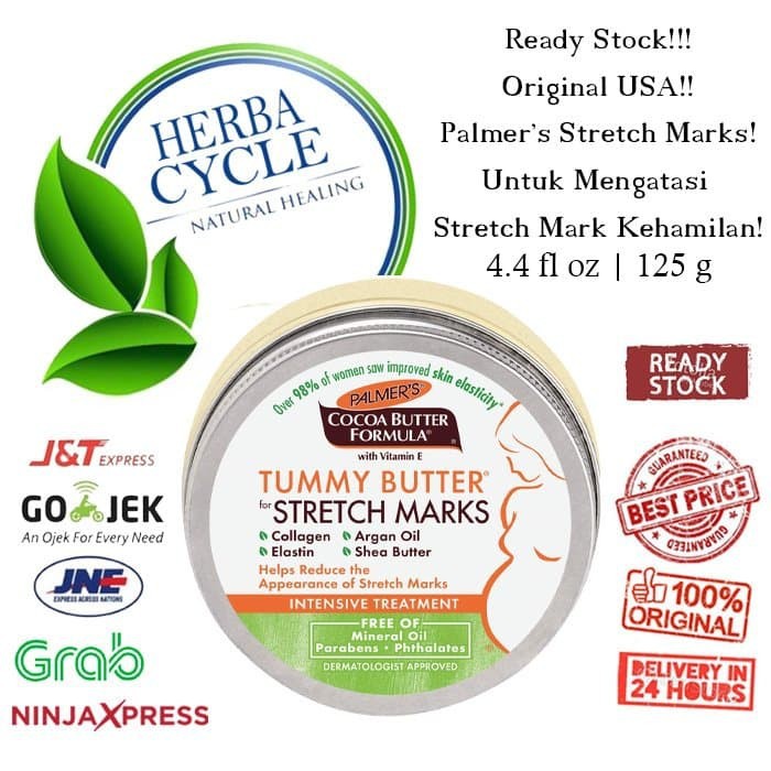 Palmers Tummy Butter 125g Palmer Tummy Cocoa No Selulit Kolagen Vit E