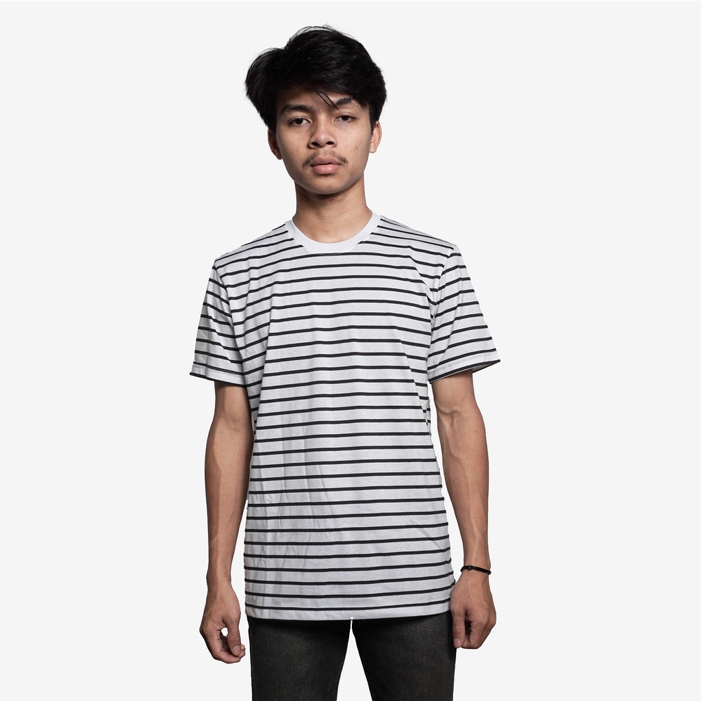 Kaos Stripe Pria - Kaos Salur T Shirt Stripe Pria BAPIN