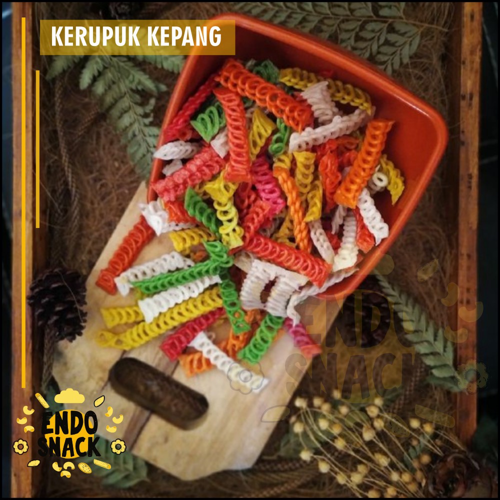 250 Gr Kerupuk Kepang Rasa Gurih Cocok Untuk Pelengkap Seblak, Teman Makan Nasi