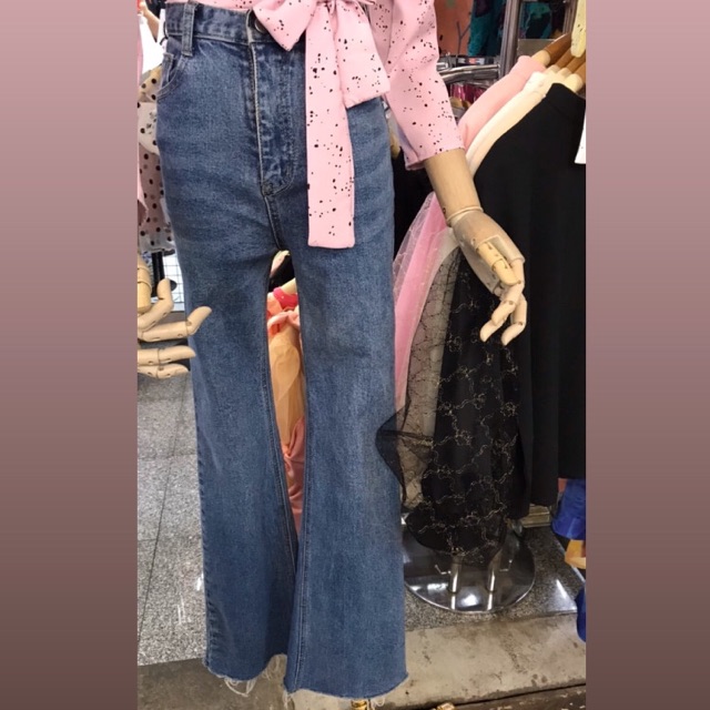 Celana jeans cutbray highwaist HW stretch bangkok premium Celana jeans cutbray highwaist HW stretch bangkok premium