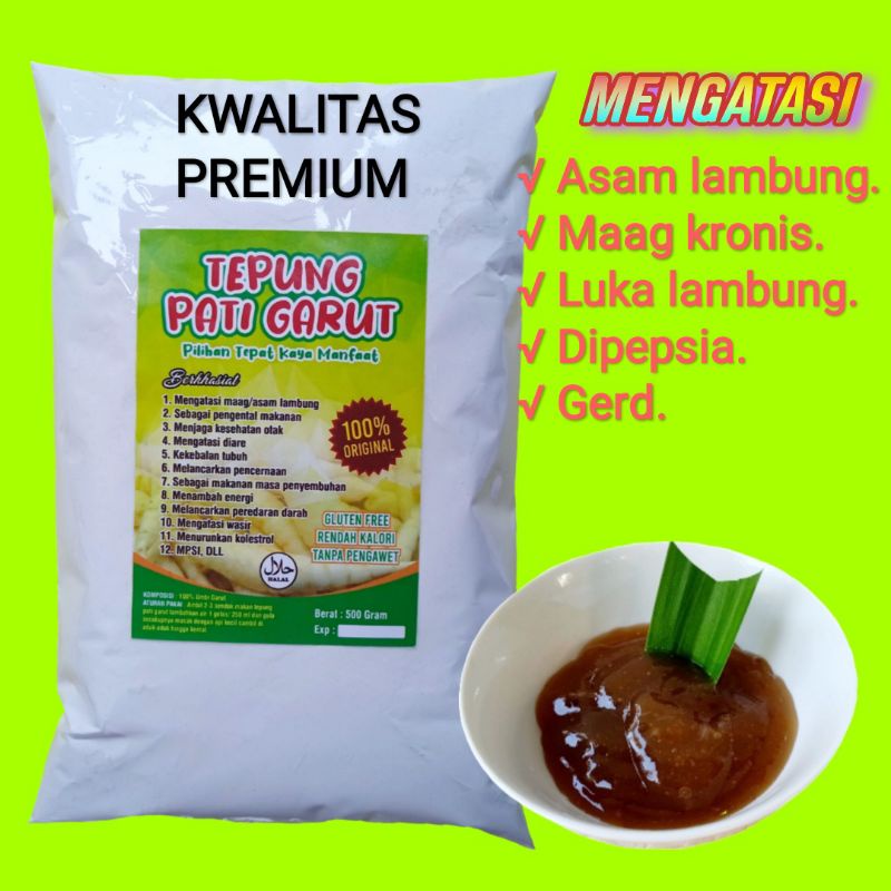 

Tepung Pati Garut Premium 1 Kg Tepung Garut Asli Obat Maag Asam Lambung