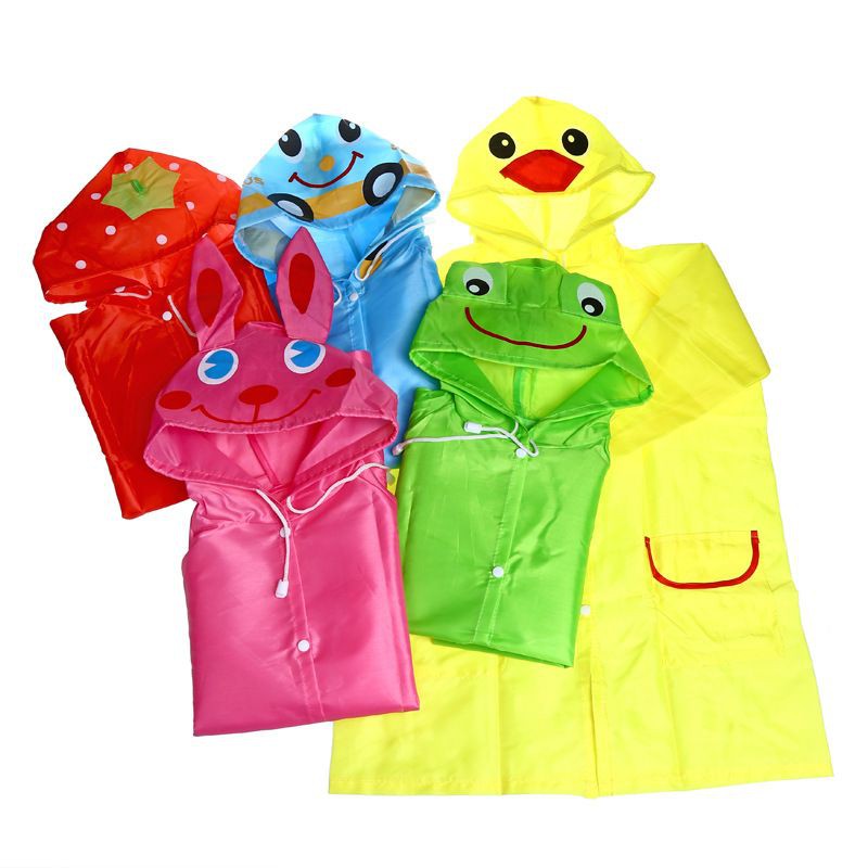 1234OS - JAS HUJAN ANAK HOODIE / JAS HUJAN LUCU MOTIF BINATANG / FUNNY RAIN COAT FOR KIDS