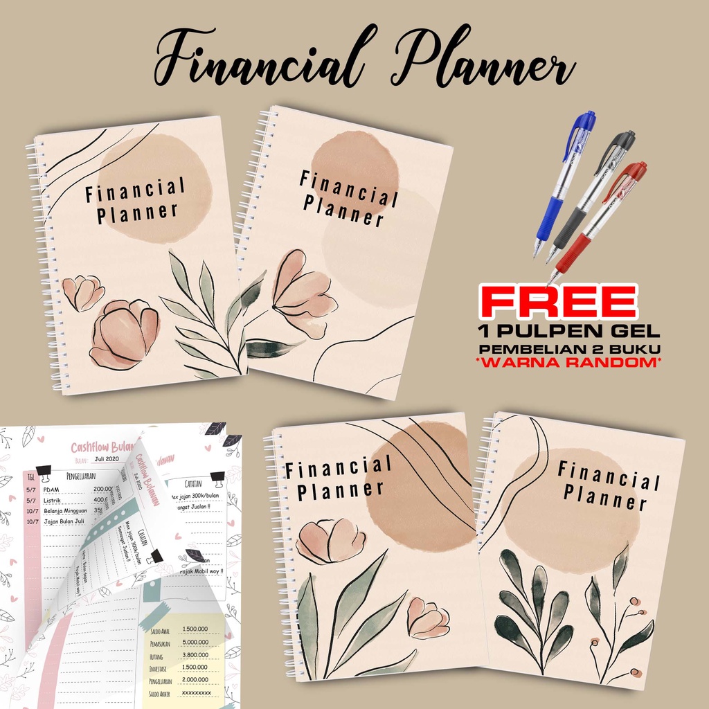 

Laris Uang Planner / Financial Planner Beli 2 Buku Gratis Pen Gel Kode FP02