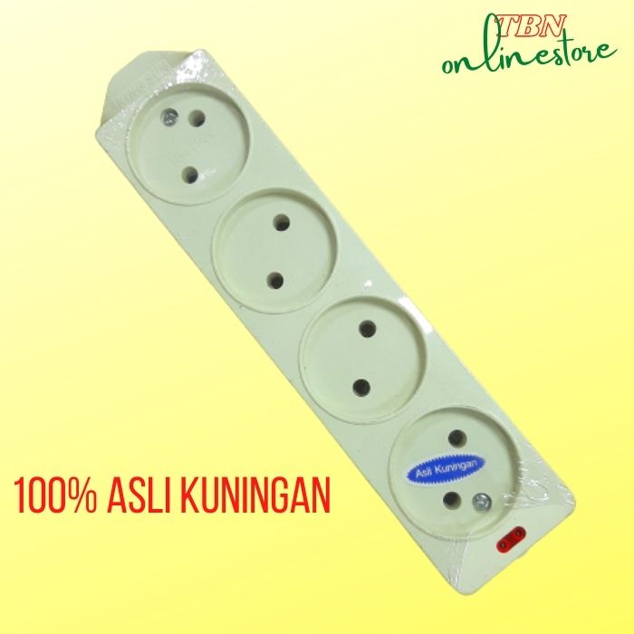 SOCKET STOP KONTAK 4 3 2 LUBANG MURAH KS-3314GP KINGSUN - COLOKAN