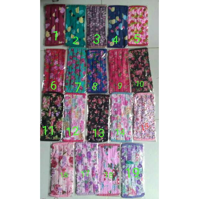 30+ Ide Keren Masker Kain Motif Bunga