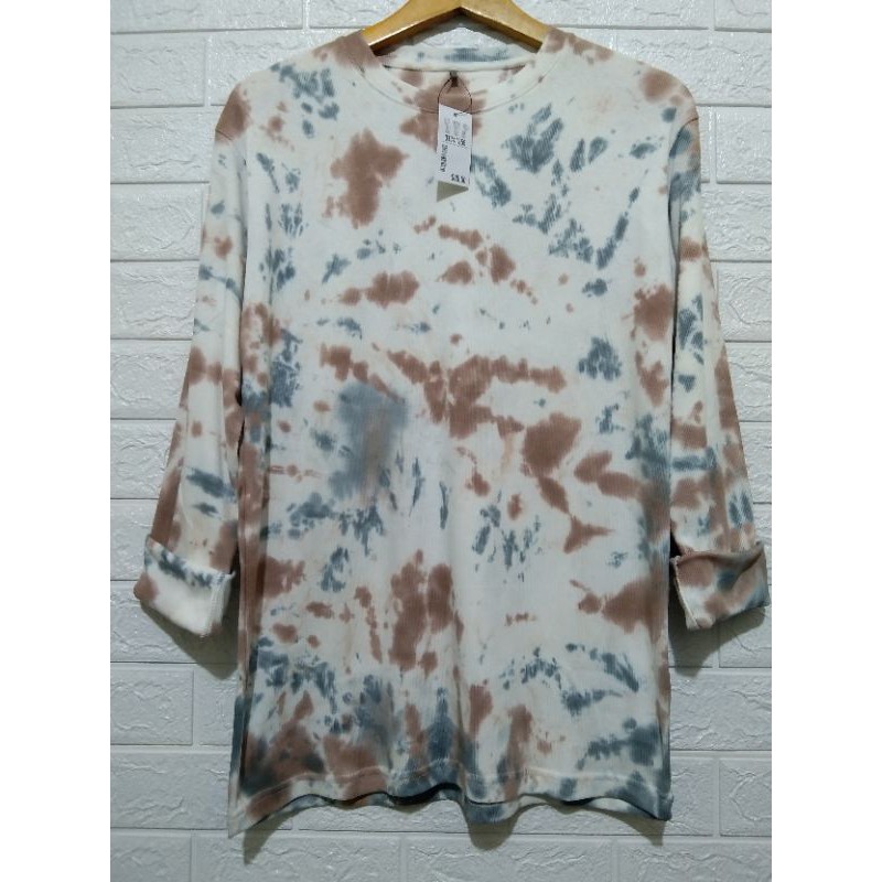 KAOS TIE DYE LENGAN PANJANG TERMURAH/KAOS TIE DYE PRIA WANITA/BAHAN KATUN RIB HALUS