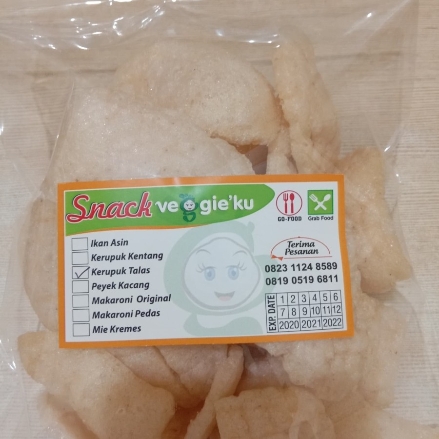 

kerupuk talas vegetarian