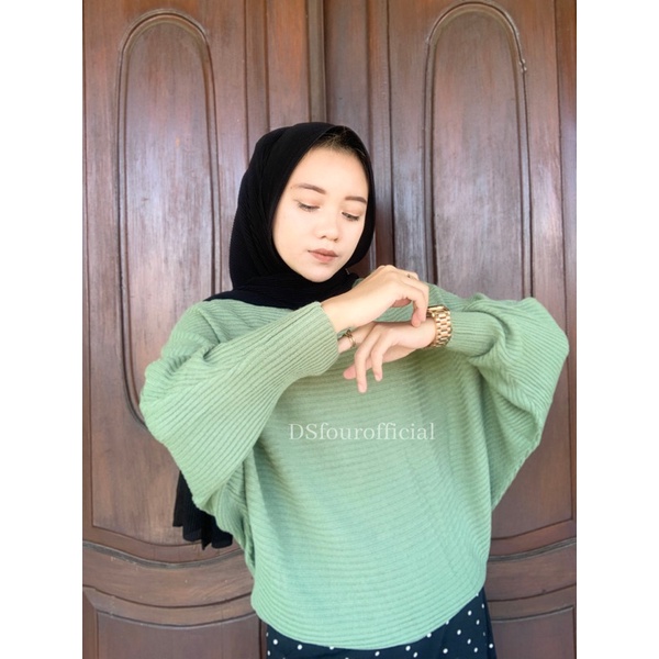 Batwing rajut premium / Lasperal batwing / sweater rajut /betwing rajut/blouse wanita rajut