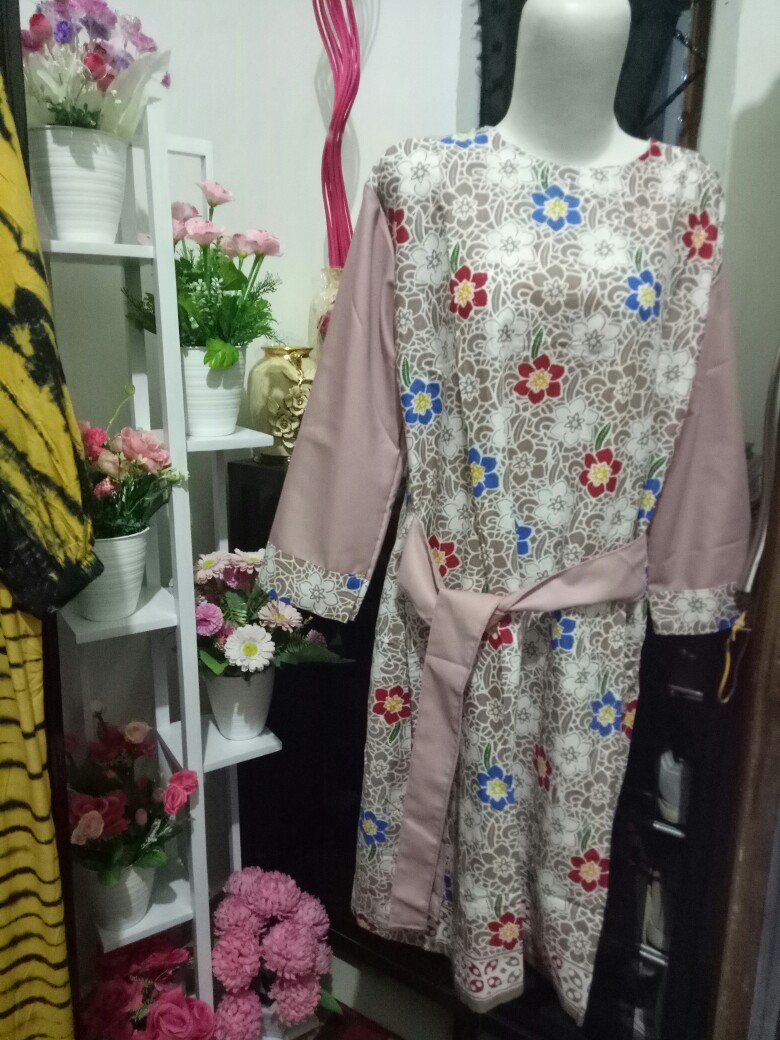 Tunik Harmonie Tunik Batik Cewek Tunic Batik Wanita Seragam Batik Kerja Batik Modern Solo Muslim