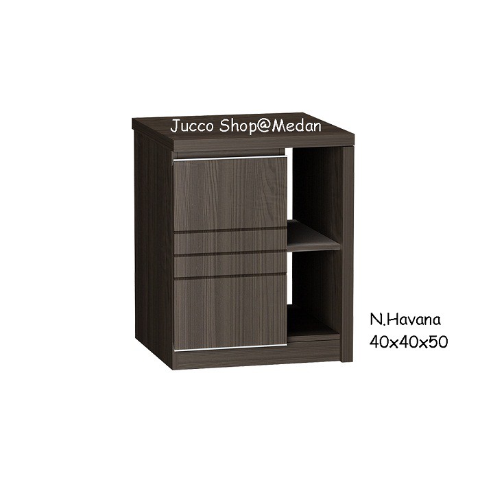 Nakas Murah - Nakas Minimalis Havana Siantano - Rak Serbaguna - Meja Sudut - Medan - Jucco Shop