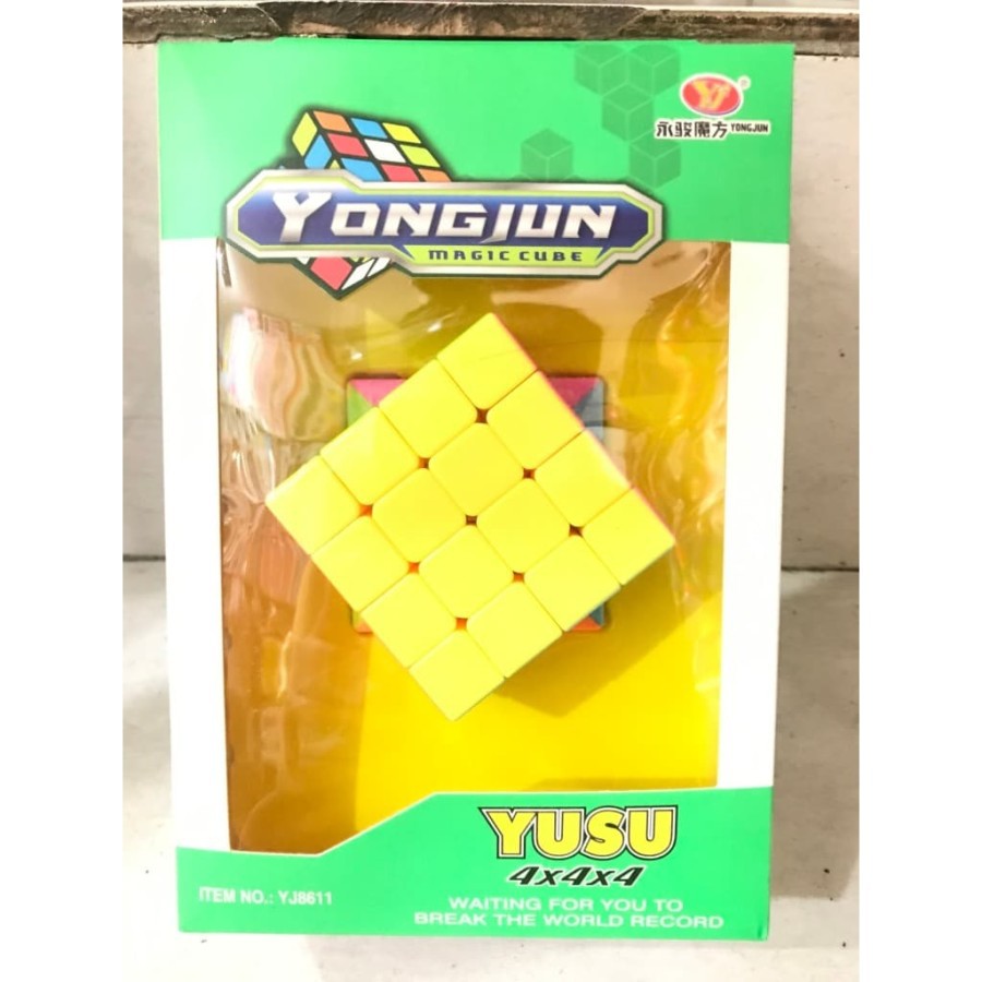 Rubiks Yong Jun 4x4 Magic Cube Stickerless YJ8611