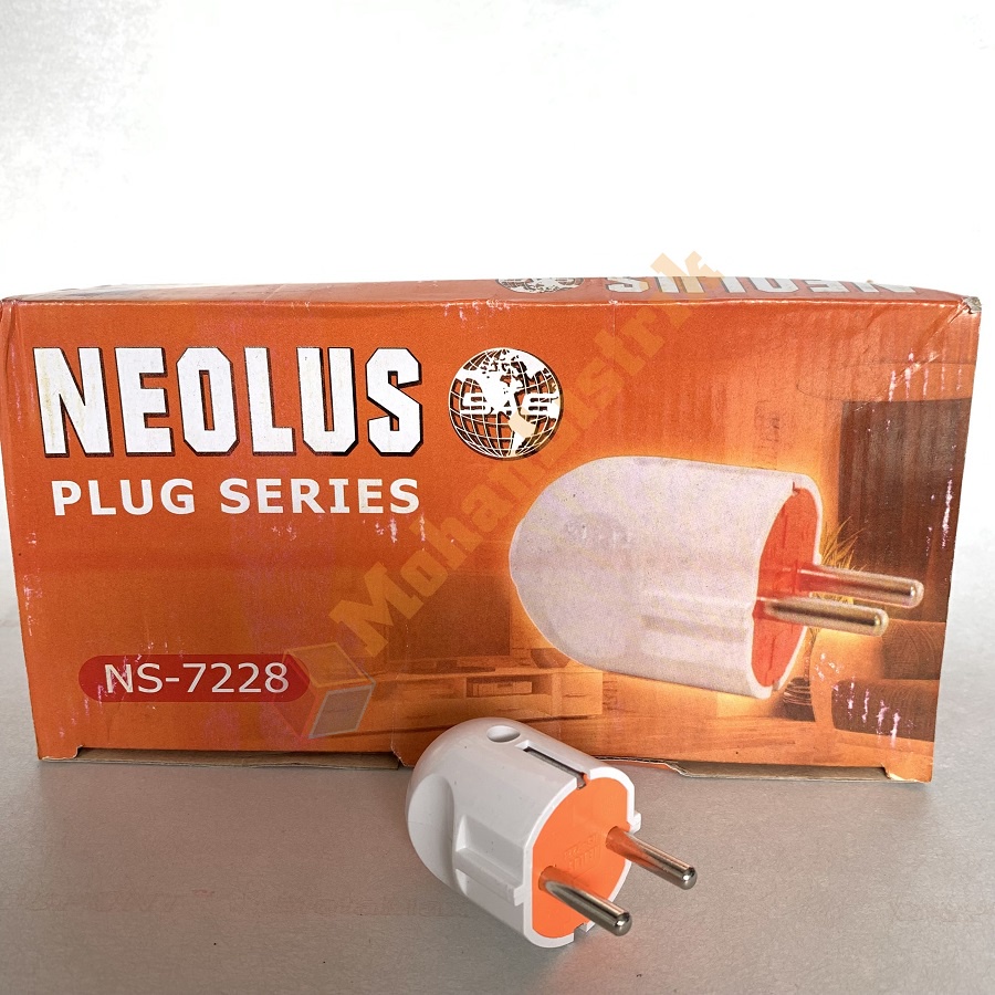 Steker Arde Neolus NS-7228 Colokan Listrik Bulat Besar SNI Murah