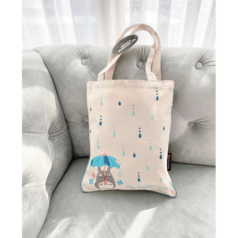 Totoro Blue Umbrella Totebag