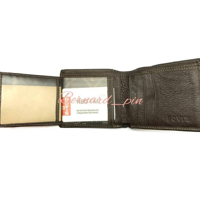 Hemat Dompet Kulit Pria Dompet Pria Kulit Asli Motif Kombinasi Bovis K3 Promo