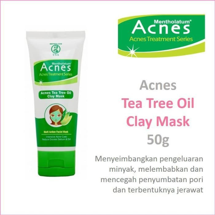 Acnes Tea Tree Oil Clay Mask 50 gr / Masker Wajah