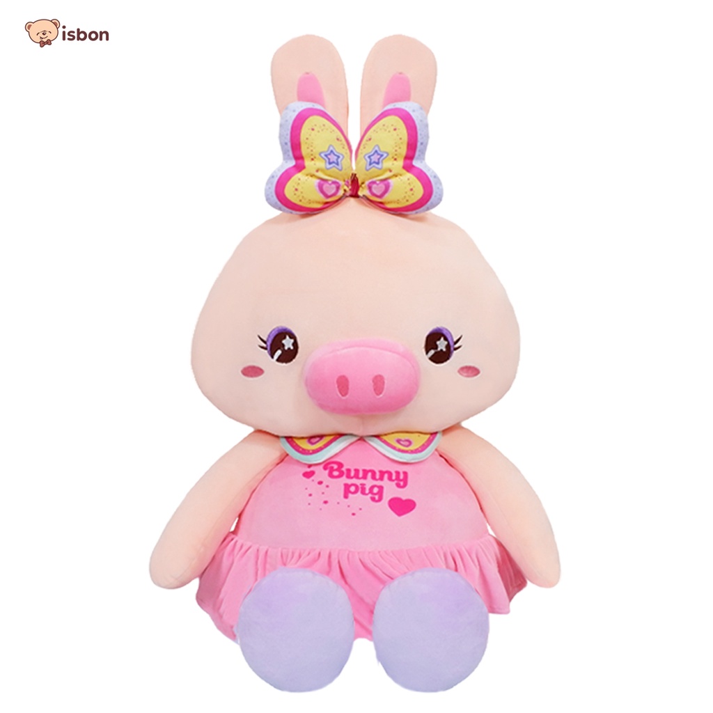 Boneka Babi Cewek Besar Bunny Pig Lucu Squisy Lembut by Istana Boneka SNI