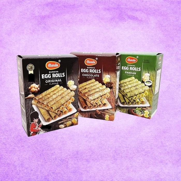 

MONDE Serena Egg Rolls 70gr gram Rasa Original / Chocolate / Pandan Flavor Astor Coklat Cokelat Snack Original Makanan Ringan Camilan Cemilan Keluarga Kue Cookies Kukis Kering Jajan Jajanan Siap Saji Kemasan Bahan Dapur Shoppa Corner Malang Jawa Timur