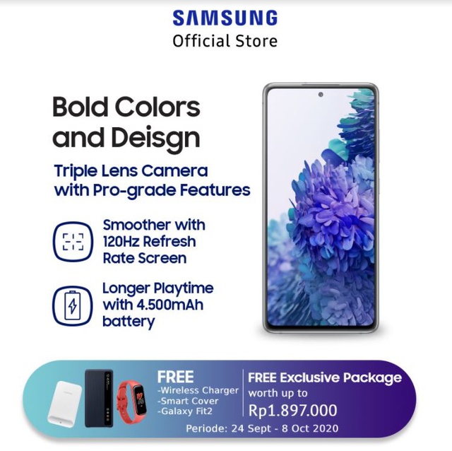 Samsung Galaxy S20 FE - Cloud White | Shopee Indonesia