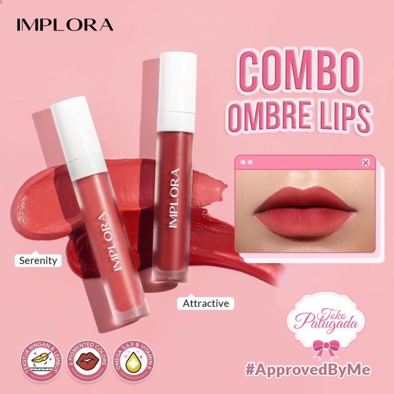 [BISA COD] Implora Lip Velvet - Lip Velvet Implora - Lipstick Implora