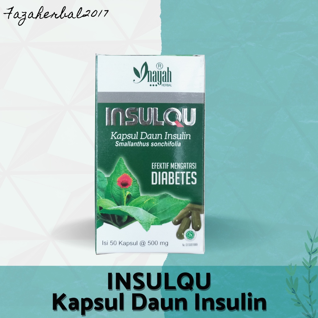 Insulqu Kapsul Daun Insulin Efektik Mengatasi Diabetes