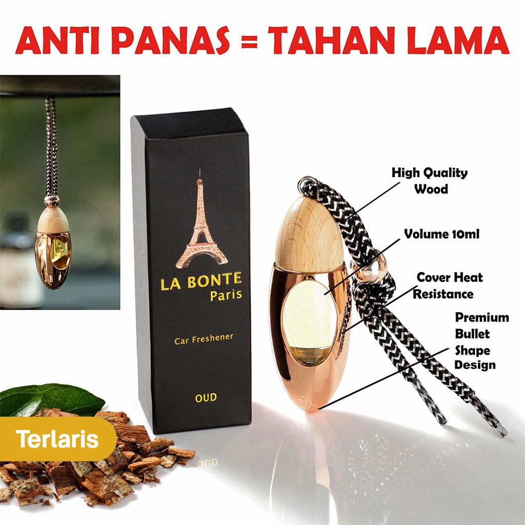 La Bonte Parfum Pengharum Mobil Gantung Premium Aroma Mewah Tahan Lama 10ml
