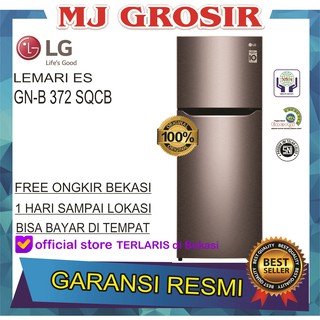  KULKAS  LG  GN B 372 SQBK LEMARI ES 2 PINTU GNB 372SQBK 