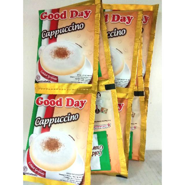 

Good Day Capuccino Renceng 10 sachet x 25 gram/Kopi Good Day Renteng Isi 10 sachet