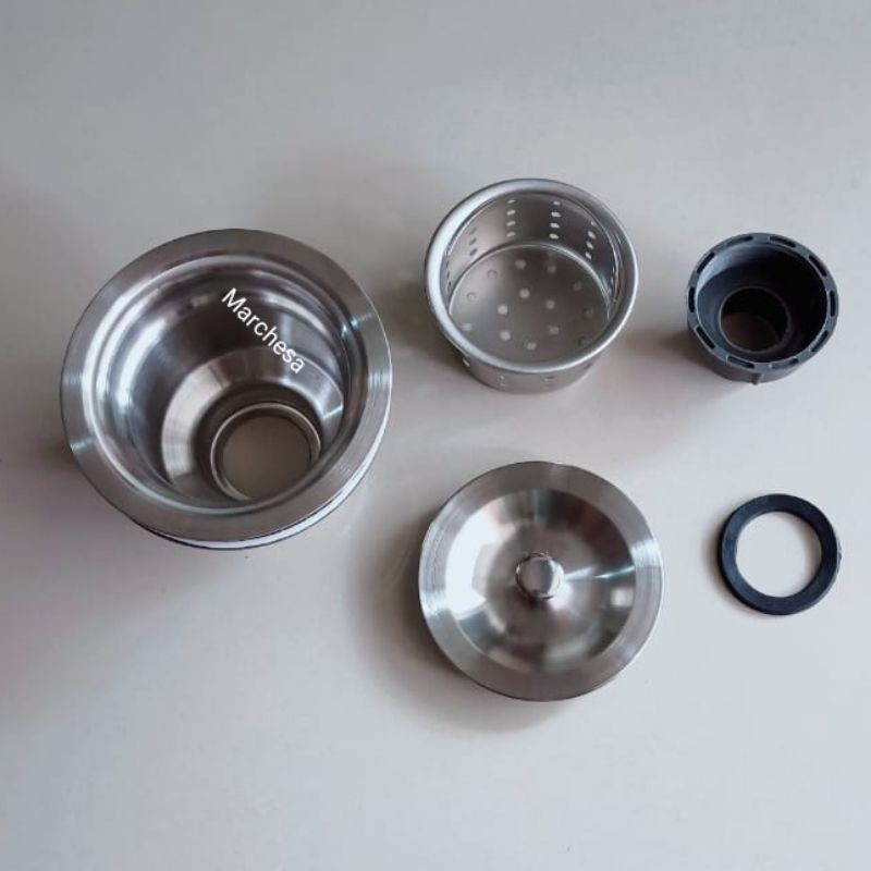 Afur BCP Full Stainless Steel Ukuran 4 inchi/Saringan Bak Cuci Piring