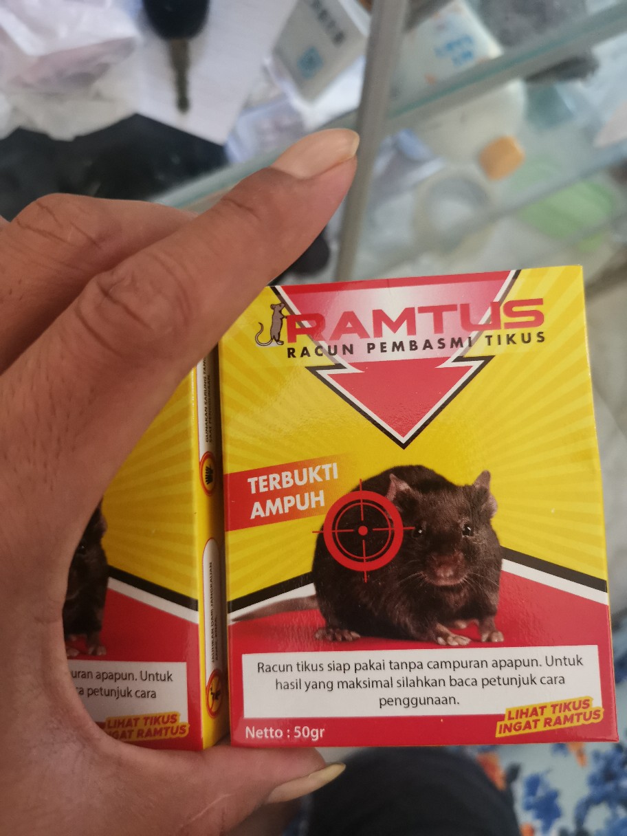 Ramtus Racun Tikus Got Curut Paling Ampuh Pembasmi Tikus Dirumah Racun Tikus Di Mesin Mobil 2 Pack