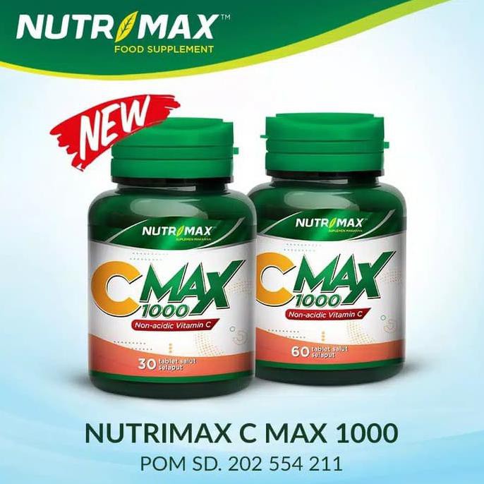 -Vitamin-C- Nutrimax C Max 1000 Mg Vitamin Cmax Vit Imun Tablet Plus 1000Mg Alami -Vitamin-
