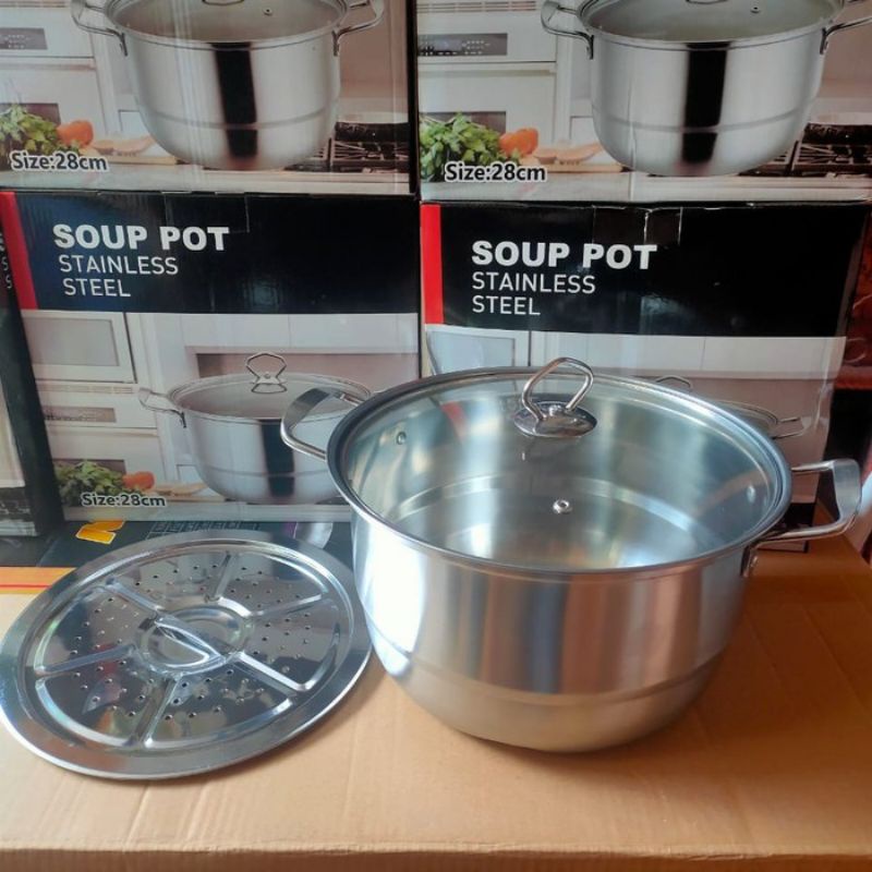 SOUP POT STAINLESS STEEL 24CM