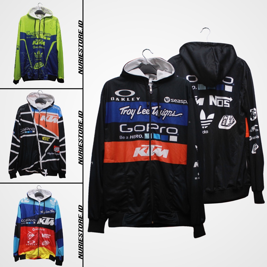 JAKET RACING TRIAL ADVENTURE KTM PRINTING FULL JAKET PRIA KTM